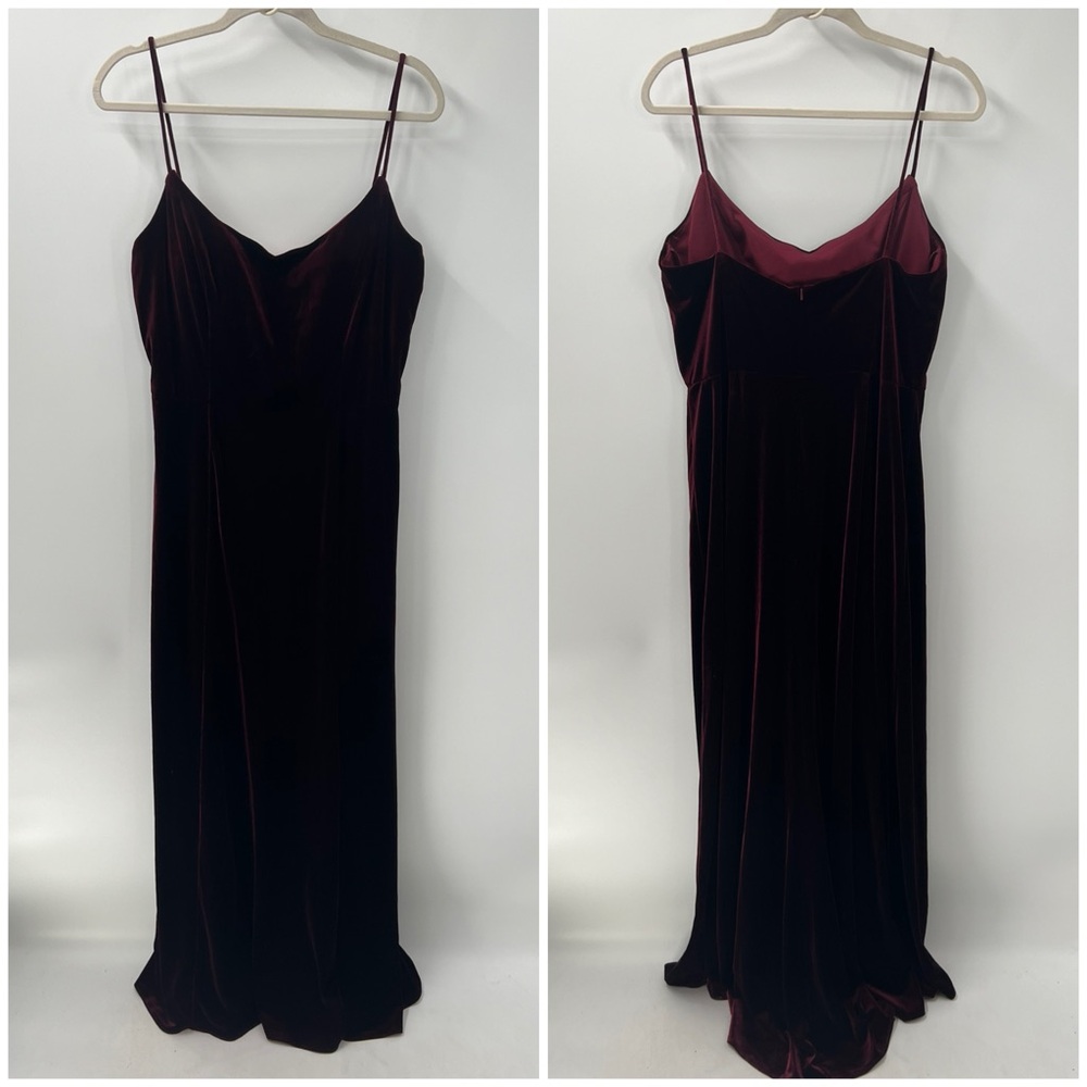 Nouvelle Amsale Cali velvet maxi dress